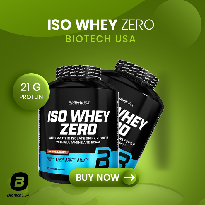 BioTech USA Iso Whey Zero ; High biological Value Protein