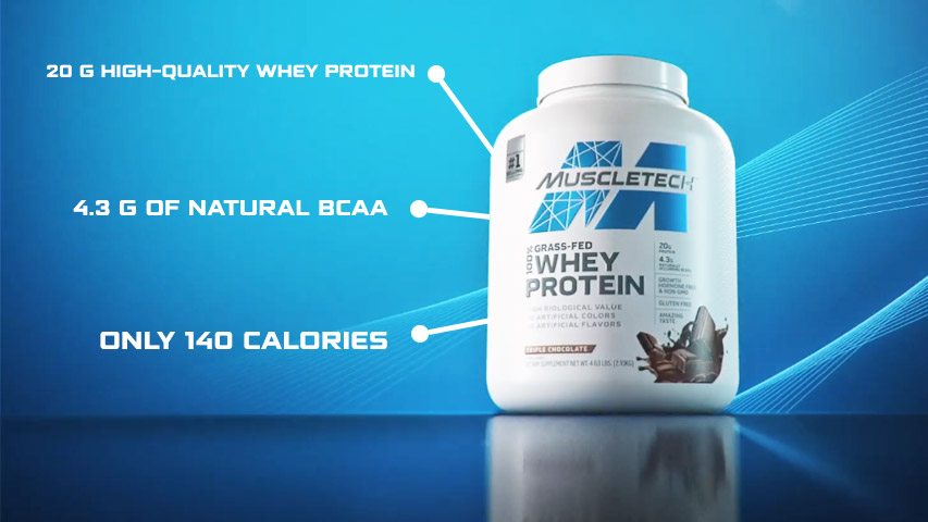 Muscletech Grass Fed 100% Whey Protein 4