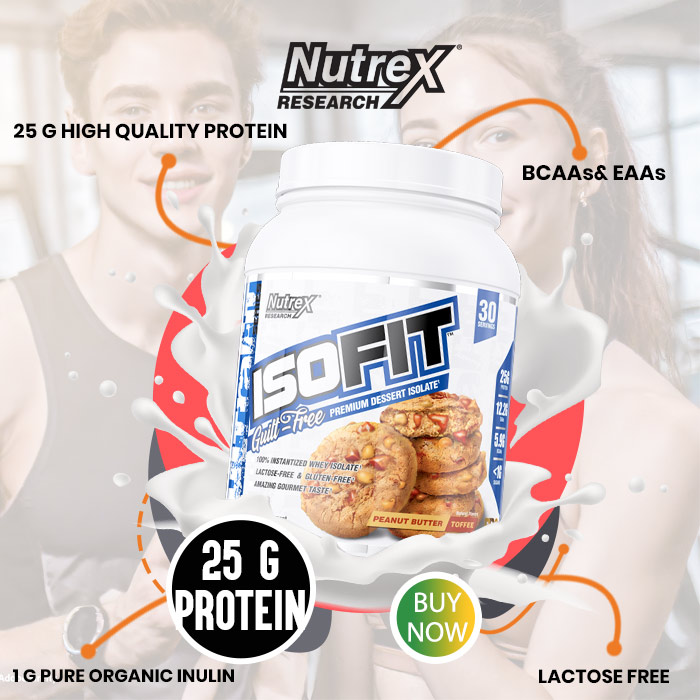 Nutrex Research IsoFit Whey Protein Isolate Powder 9